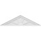 Ekena Millwork Peaked Cap 4 Spoke Architectural Grade PVC Pediment, 42"W x 11-1/2"H x 2"P (Pitch 6/12) PEDPS042X115PKC04 - alternate 2